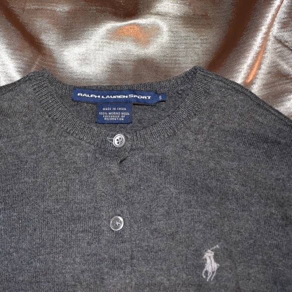 Ralph Lauren Sport Merino Wool Cardigan - Picture 2 of 4